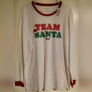Children’s Place Women's “ Team Santa 2019” Pajama Set Size L/G